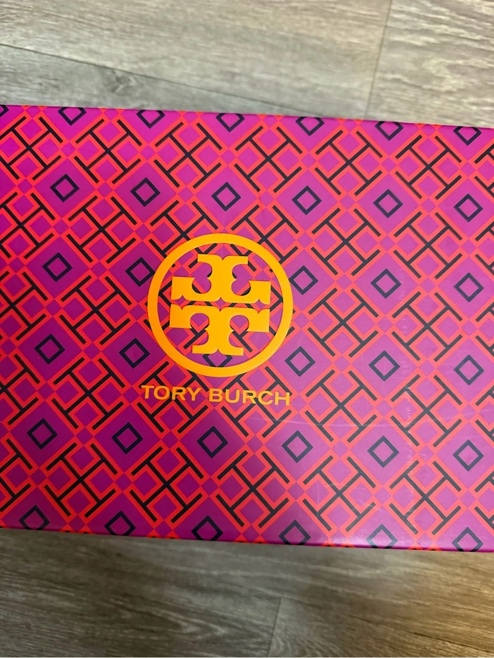 Tory Burch Leather Logo Slide Sandals — Cognac Brown